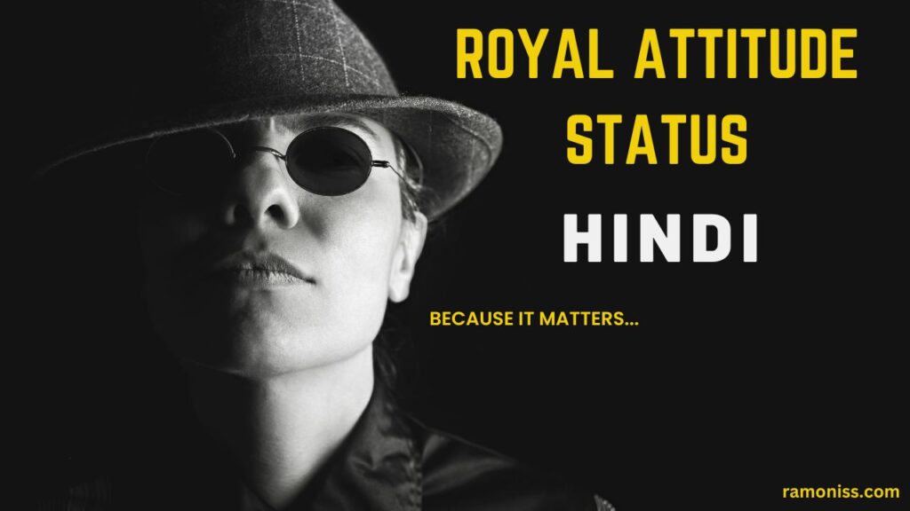 Royal attitude status in hindi thumbnail image