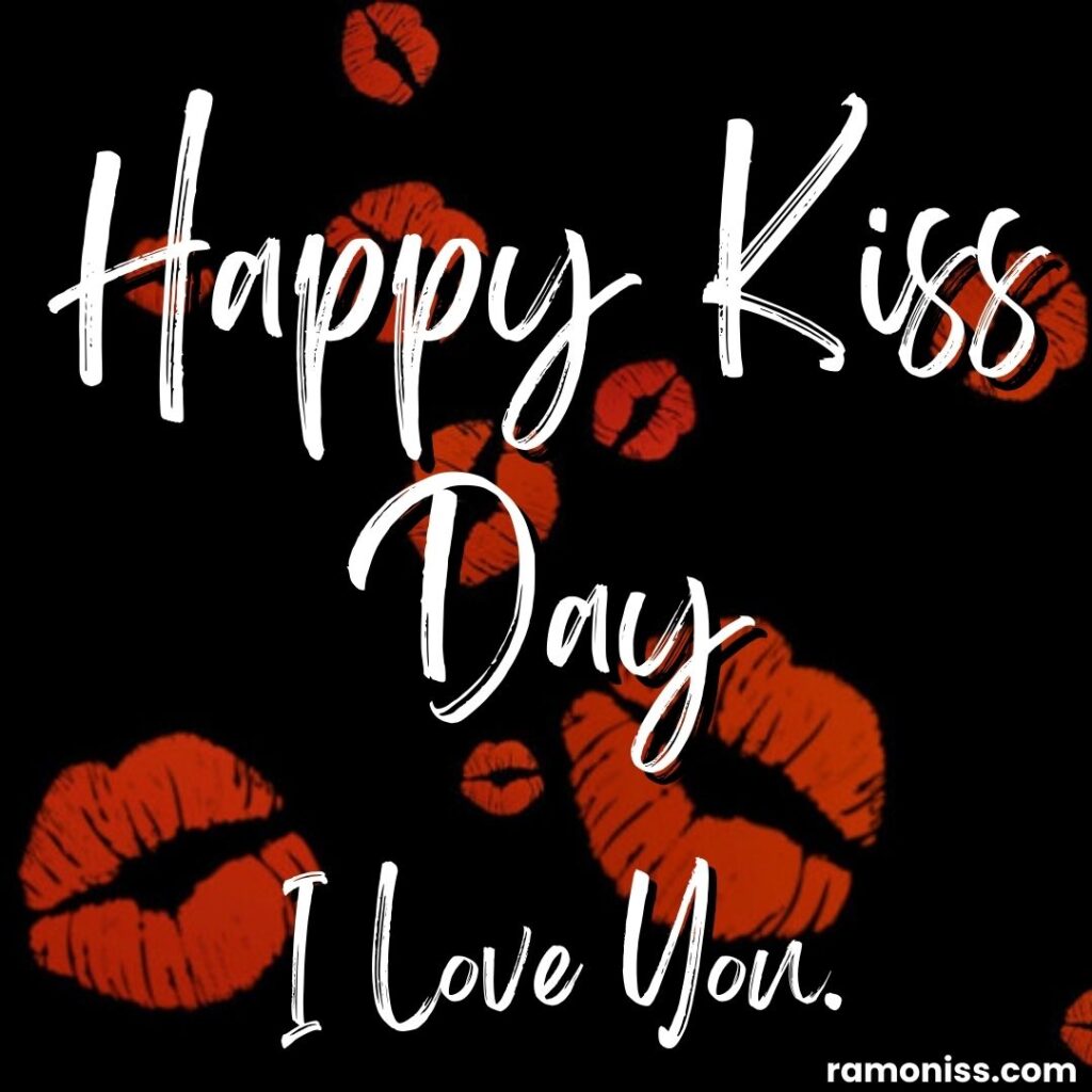 Lips kiss mark background happy valentine's kiss day images