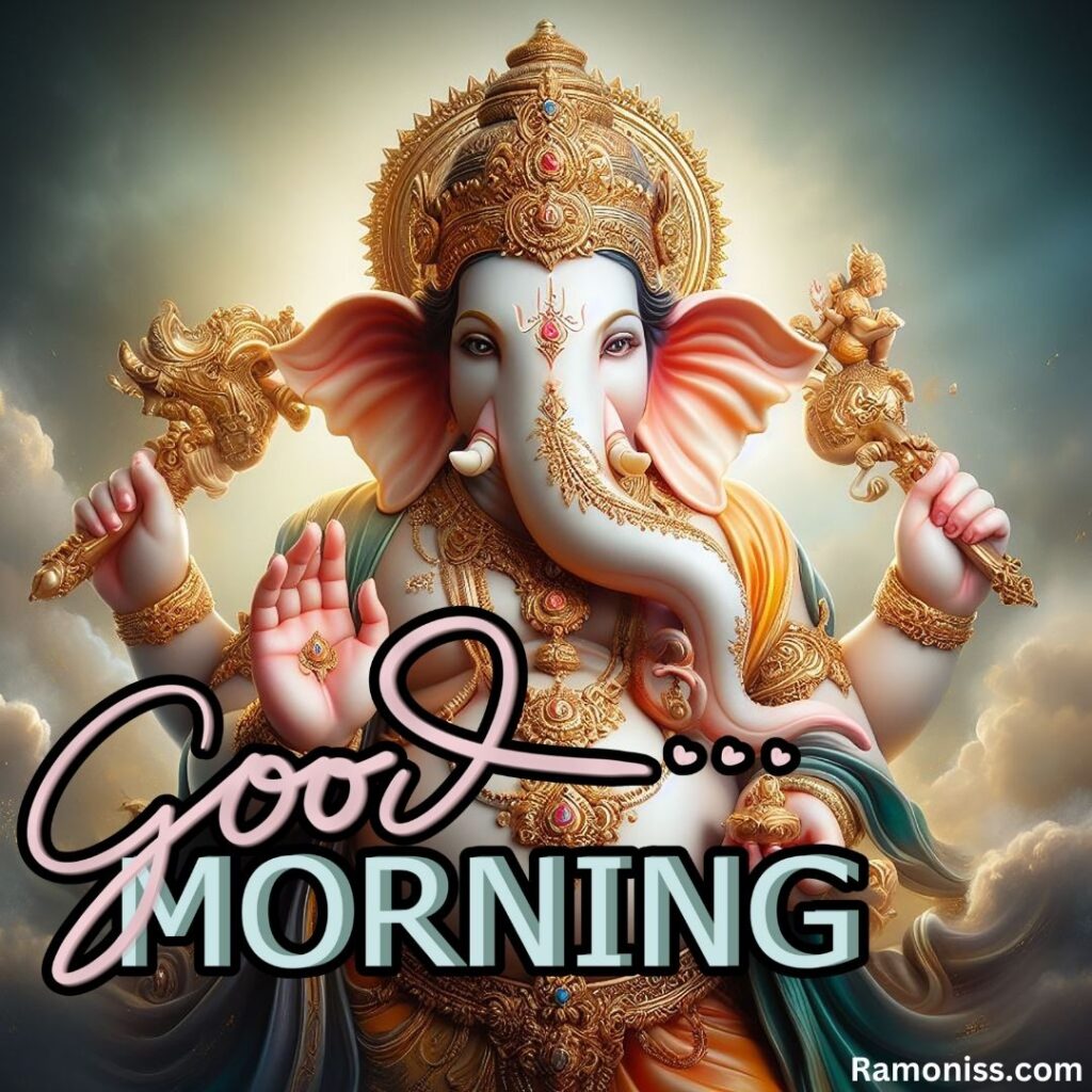 Ai generated lord ganesha good morning god images