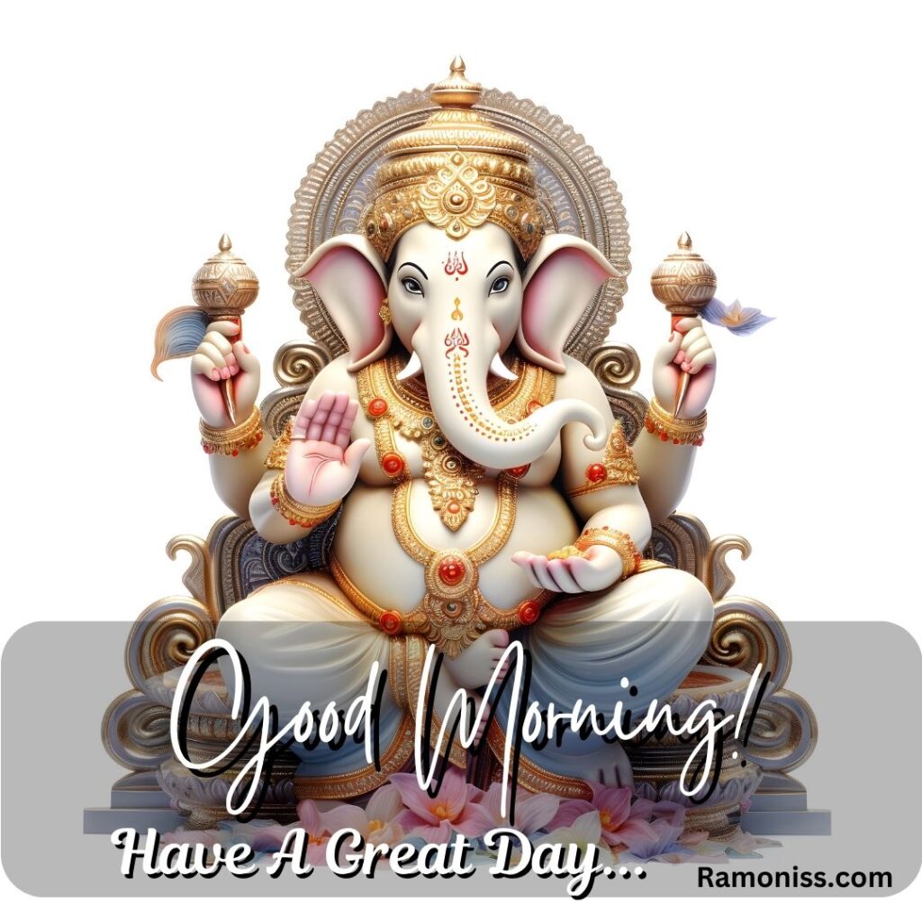Beautiful statue of lord ganesha good morning hindu god images