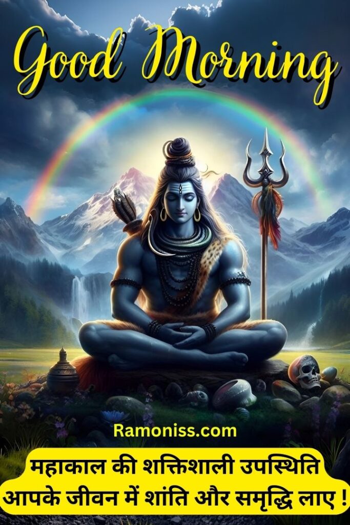 Lord shiva good morning image in hindi