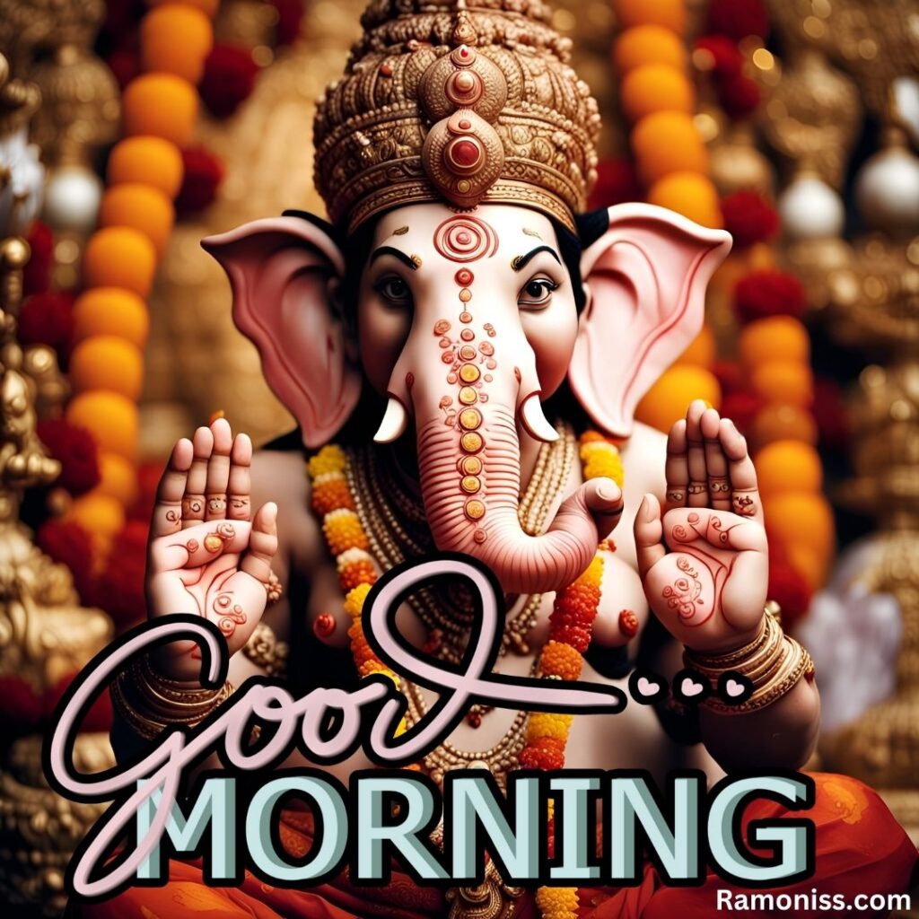 Lord ganesha good morning image