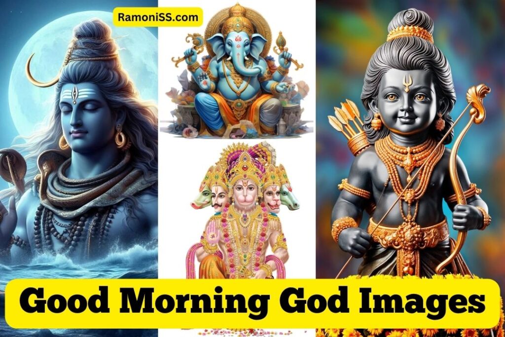 This is the thumbnail image of good morning god lord shiva, lord ganesh, lord ram, lord hanuman images post.